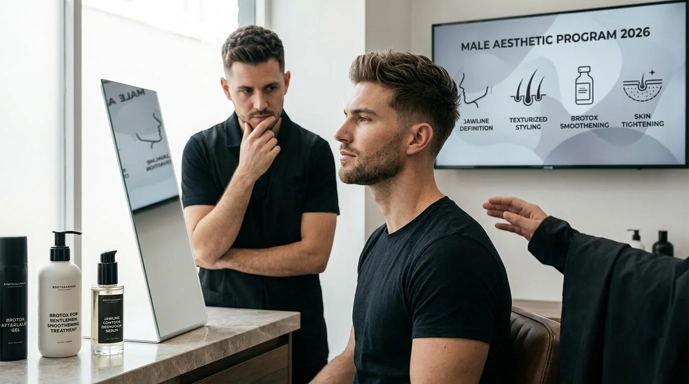 Top Male Aesthetic Trends 2026: Jawline, Hair & Brotox