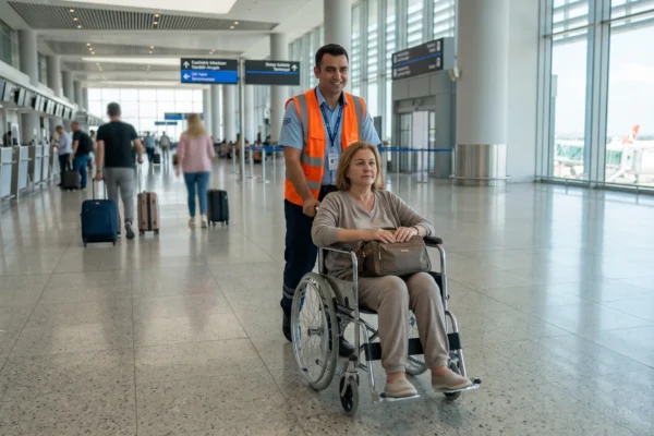 Antalya Airport Wheelchair After Surgery