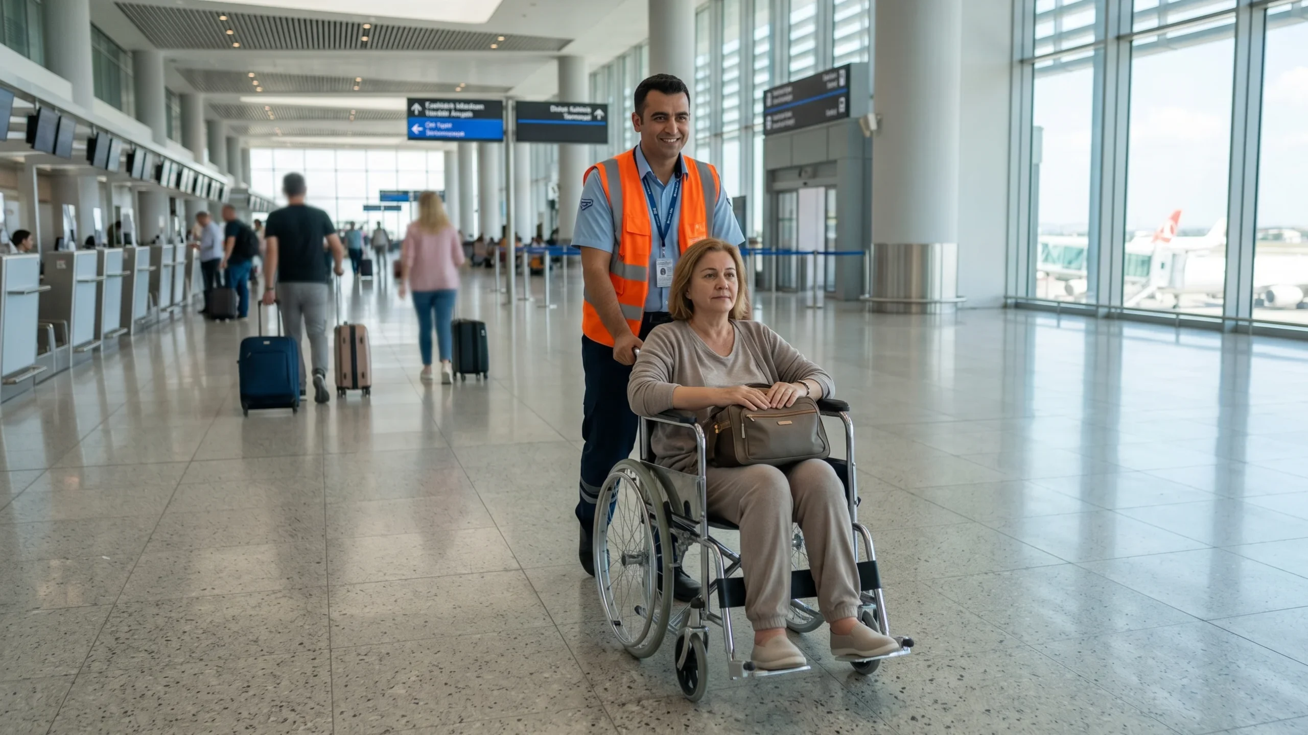 Antalya Airport Wheelchair After Surgery