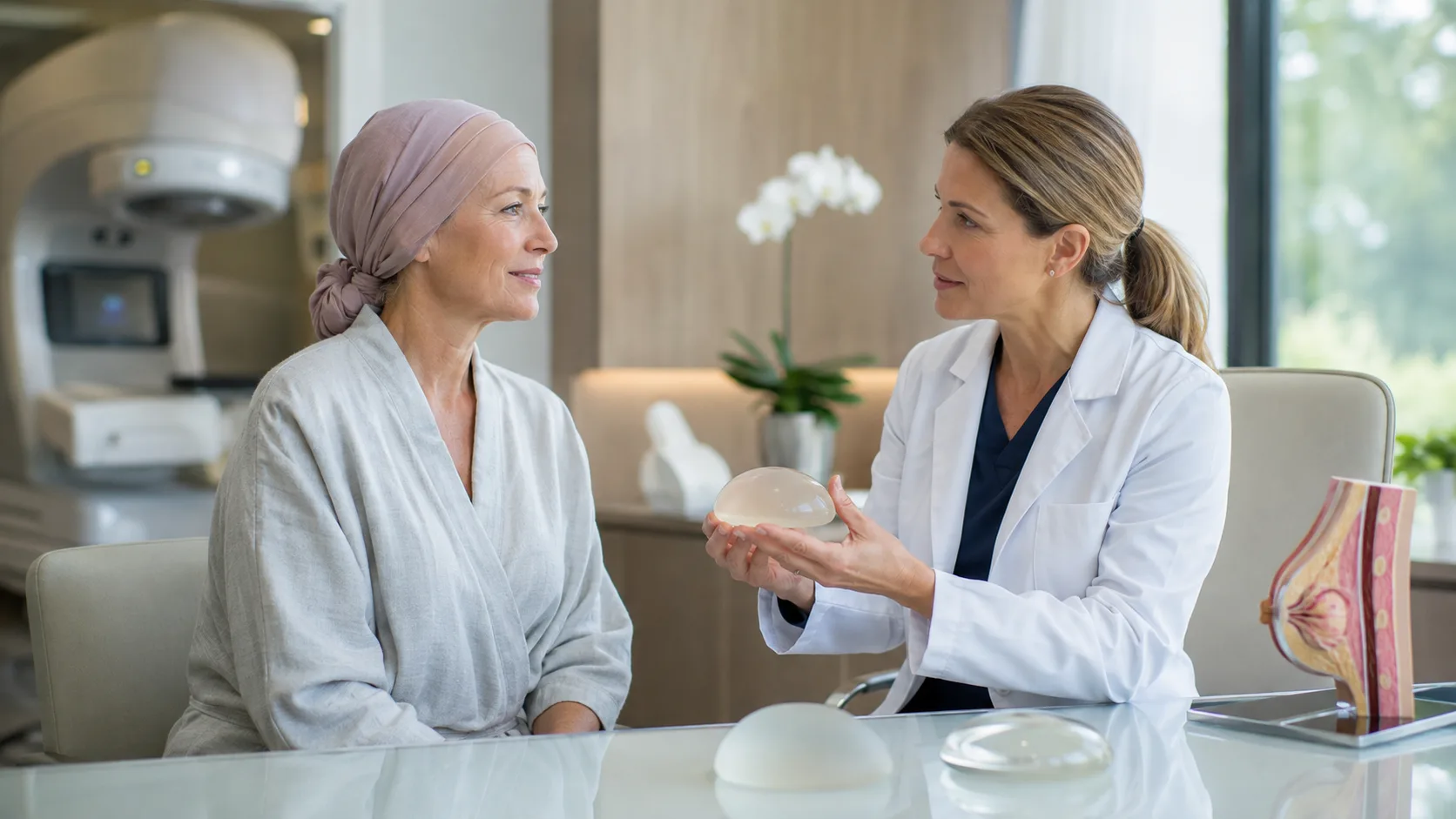 breast implants after lumpectomy and radiotherapy