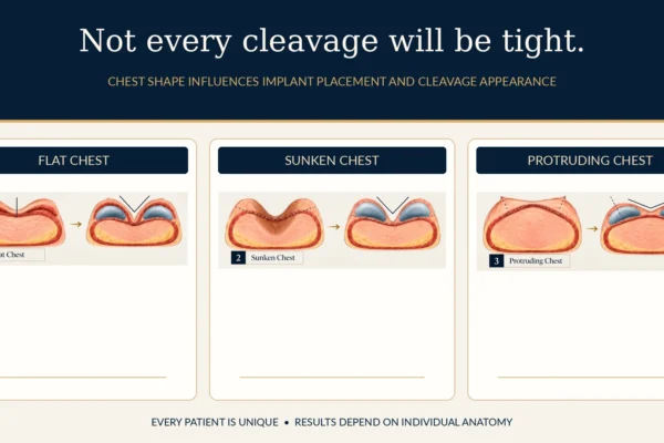 How Chest Shape Affects Breast Implant Cleavage